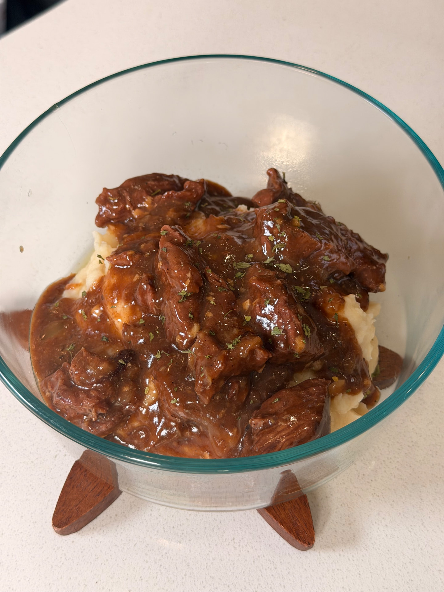 Dutch Oven Beef Tips and Gravy